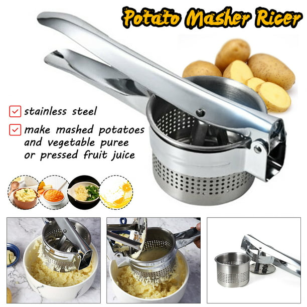 Potato Crusher Masher Stainless Steel Fruit Vegetable Egg Ricer Kitchen Tool New 